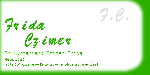frida czimer business card